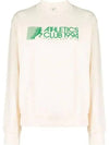 Logo Print Crew Neck Cotton Long Sleeve T-shirt Cream - SPORTY & RICH - BALAAN 2