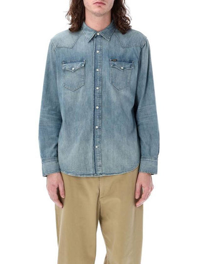 Denim Long Sleeve Shirt Blue - POLO RALPH LAUREN - BALAAN 2