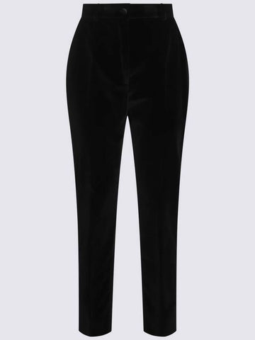 Dolce & Gabbana Black Cotton Pants - DOLCE&GABBANA - BALAAN 1