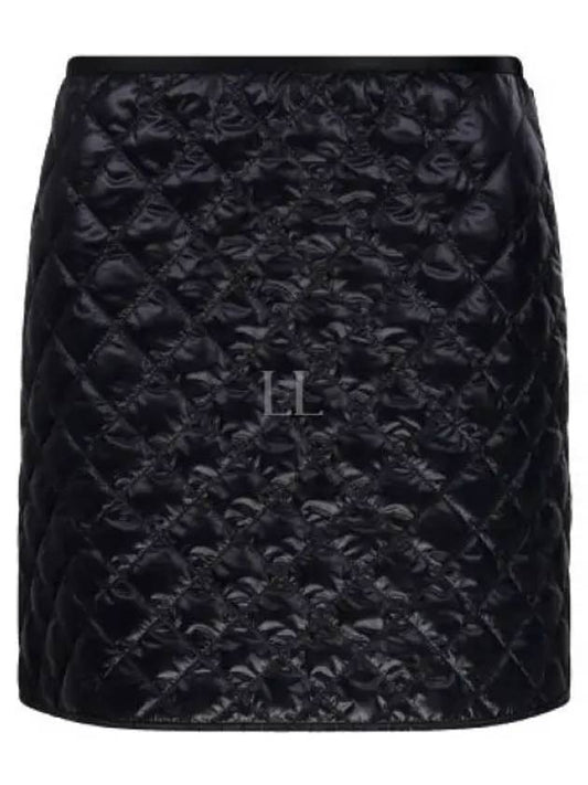 Padded Mini A-Line Skirt Black - MONCLER - BALAAN 2