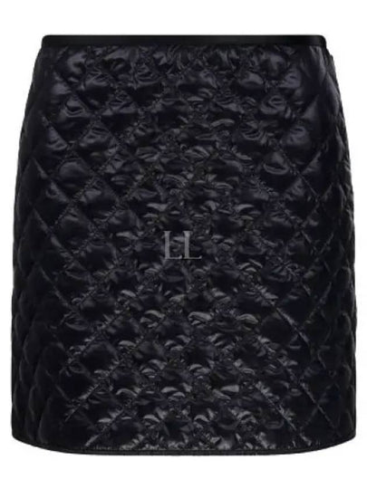 Padded Mini A-Line Skirt Black - MONCLER - BALAAN 2