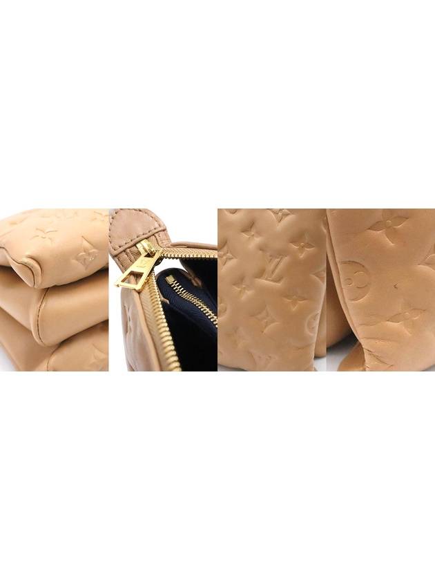 Women s Louis Vuitton M57791 Camel Beige Monogram Lambskin Kusang PM 2WAY gt bag Gangbuk used luxury goods - LOUIS VUITTON - BALAAN 10