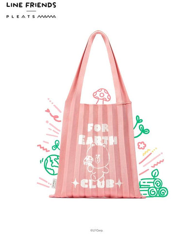 Line Friends Edition Shoulder Bag Peach Fuzz - PLEATSMAMA - BALAAN 1