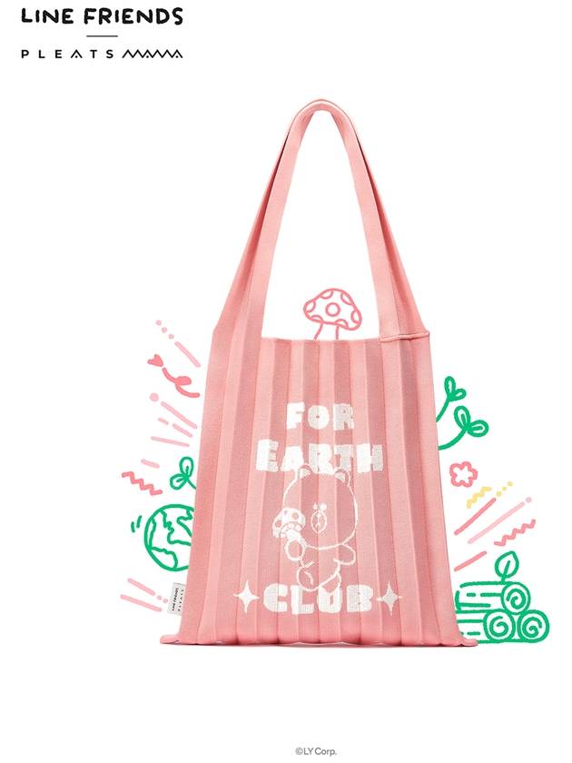 Line Friends Edition Shoulder Bag Peach Fuzz - PLEATSMAMA - BALAAN 1