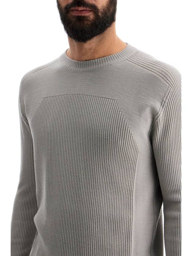 'ribbed wool geo pullover swe - RICK OWENS - BALAAN 4