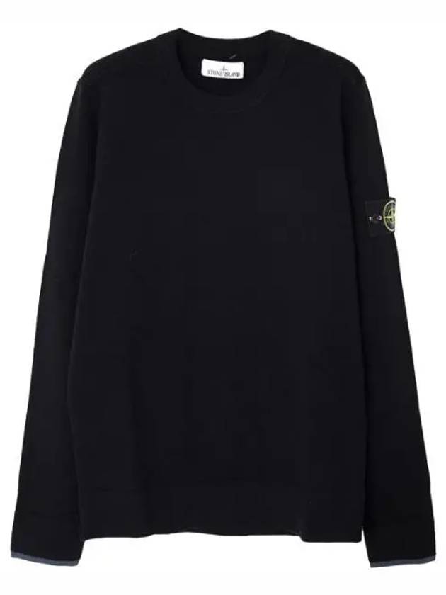 Stretch wool crew neck knit regular fit men - STONE ISLAND - BALAAN 1