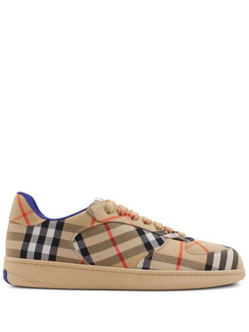 Check Terrace Low Top Sneakers Sand - BURBERRY - BALAAN 1