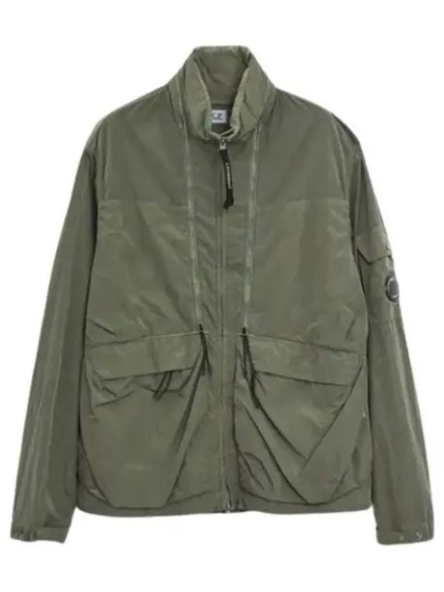 Men's Chrome-R Zip-Up Jacket Green - CP COMPANY - BALAAN 2