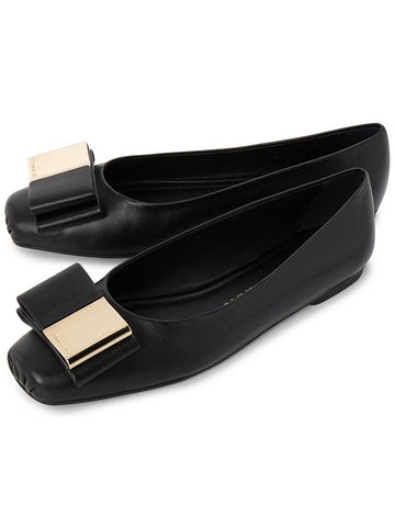 Ferragamo LINA NERO 0763167 Women s Flat Shoes Foot C - SALVATORE FERRAGAMO - BALAAN 1