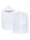 Cotton Back Logo Long Sleeve Shirt White - WOOYOUNGMI - BALAAN 2