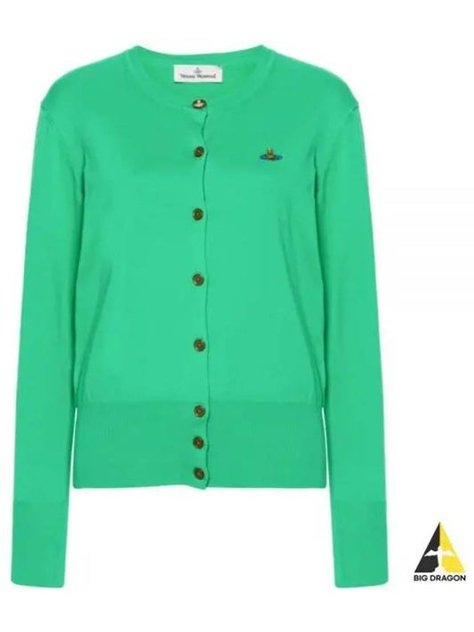 Bea Knit Cardigan Green - VIVIENNE WESTWOOD - BALAAN 2