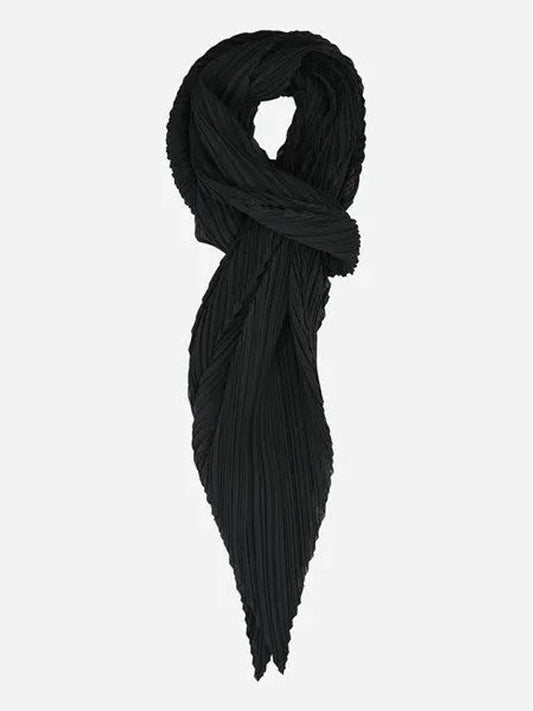 Pleated Muffler Black - ISSEY MIYAKE - BALAAN 2