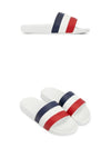 Men's Basil Tricolor Slippers White - MONCLER - BALAAN 5