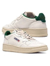 Women's Medalist Goat Green Tab Low Top Sneakers White - AUTRY - BALAAN 2