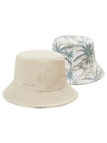 Palm Tree Reversible Hat Light Beige S23SUFHA36 - SNOW PEAK - BALAAN 1