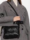 Cassette Intrecciato Small Cross Bag Black - BOTTEGA VENETA - BALAAN 4