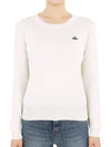 ORB Embroid Logo Knit Top Cream - VIVIENNE WESTWOOD - BALAAN 3