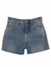 Low Cut Hem Denim Cotton Shorts Blue - MAISON MARGIELA - BALAAN 2