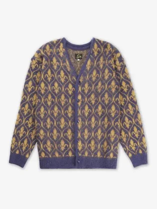 Ornament mohair cardigan purple PU311PURPLE - NEEDLES - BALAAN 1