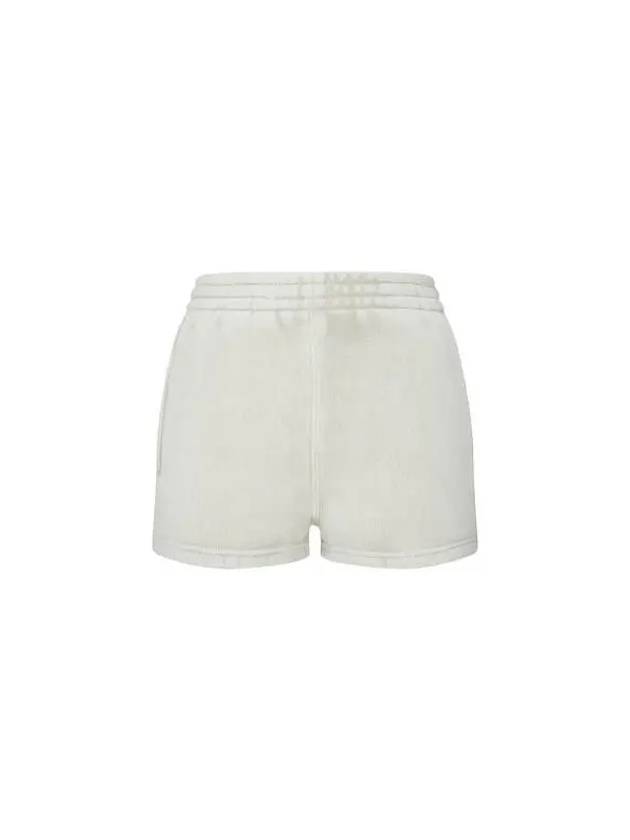 t puff logo banding shorts light beige 270079 - ALEXANDER WANG - BALAAN 1