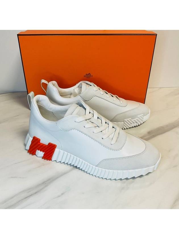 Bouncing Low Top Sneakers Blanc - HERMES - BALAAN 3