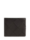 Bottega Veneta Intrecciato Diagonal Grid Leather Beefold Wallet Half Wallet - BOTTEGA VENETA - BALAAN 3