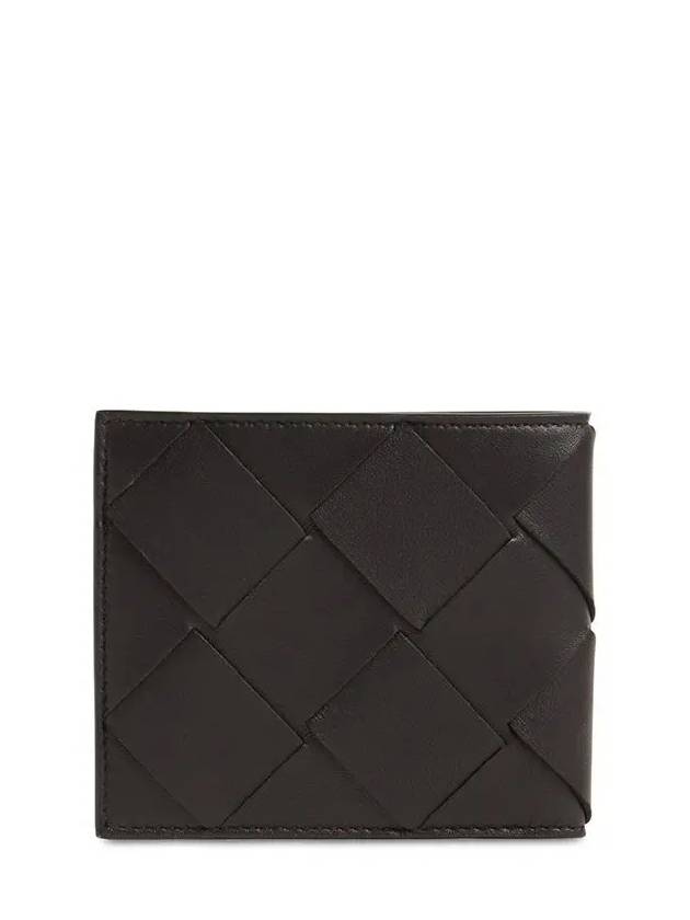 Bottega Veneta Intrecciato Diagonal Grid Leather Beefold Wallet Half Wallet - BOTTEGA VENETA - BALAAN 3