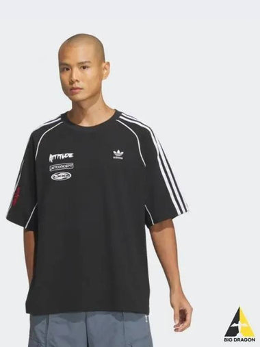 Moto GFX Tee M BLACKwhite - ADIDAS - BALAAN 1