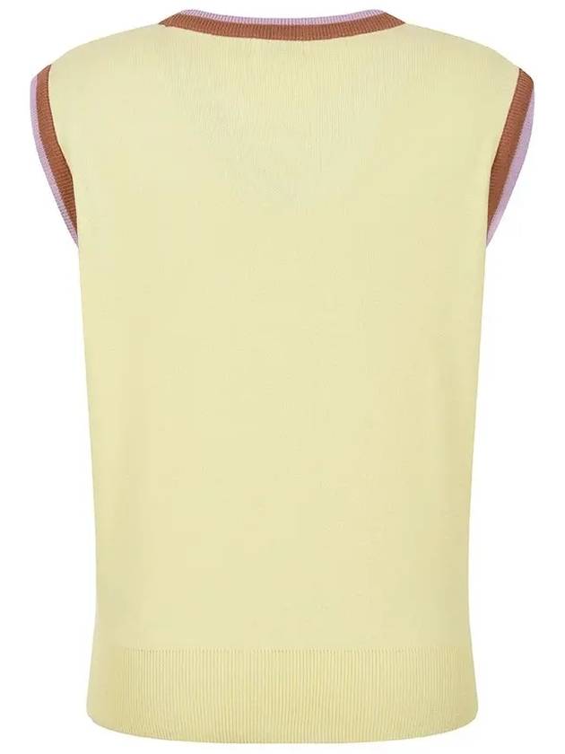 Sleeveless logo knit vest MK3SV092YEL - P_LABEL - BALAAN 7