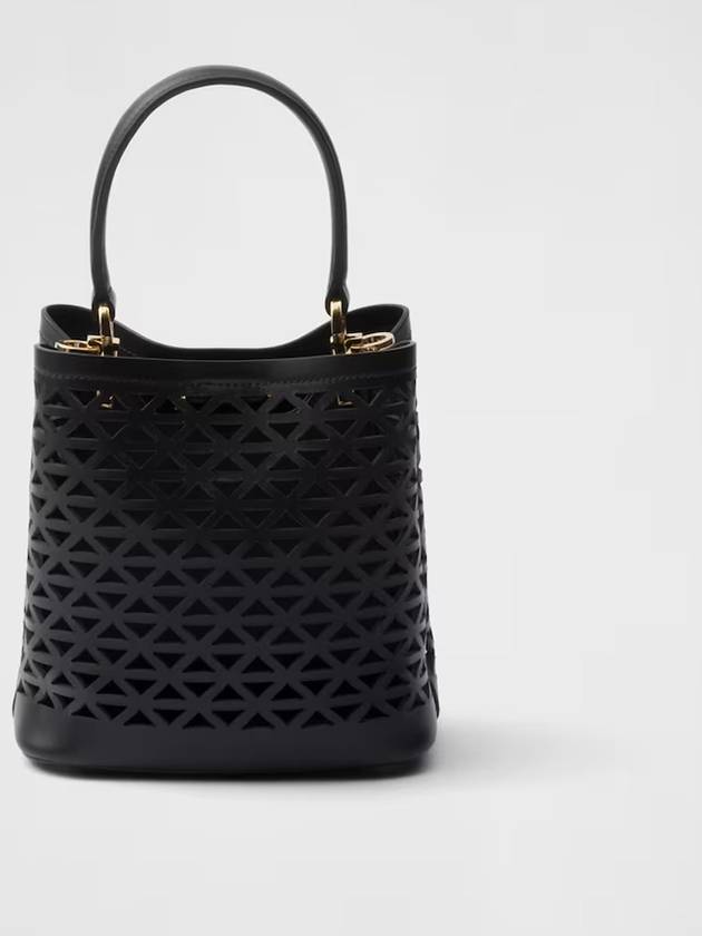 Panier Leather Mini Bag Black - PRADA - BALAAN 7