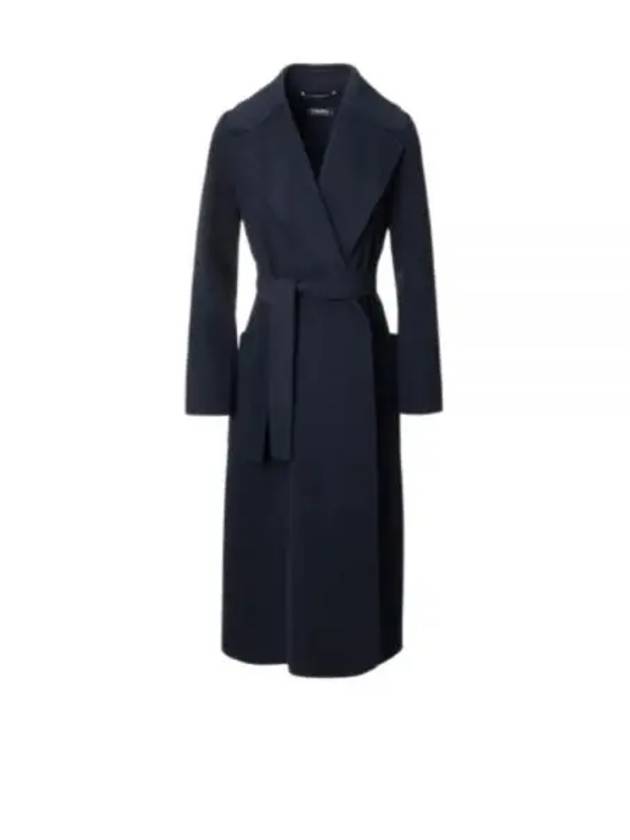 Paolore Virgin Wool Single Coat Navy - MAX MARA - BALAAN 2