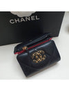 Small 19 Flap Wallet Lambskin Gold Black - CHANEL - BALAAN 9