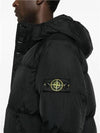 Men's Wappen Patch Crinkle Wraps Long Padding Black - STONE ISLAND - BALAAN 3