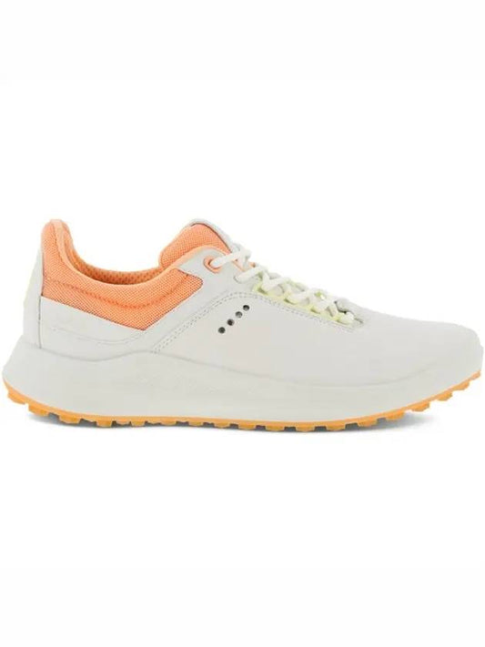 Women's Core Spikeless Golf Shoes White Orange - ECCO - BALAAN 1