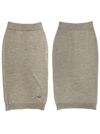 Women's Bea Wool Knit Pencil Skirt Grey - VIVIENNE WESTWOOD - BALAAN 2