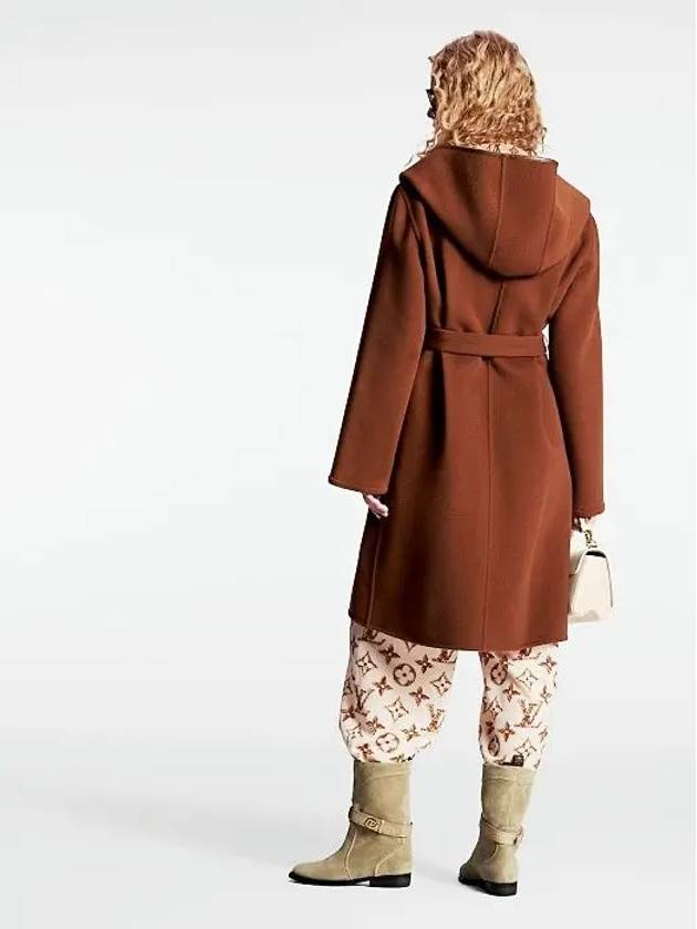 Signature hooded wrap coat 1AFCOV - LOUIS VUITTON - BALAAN 6