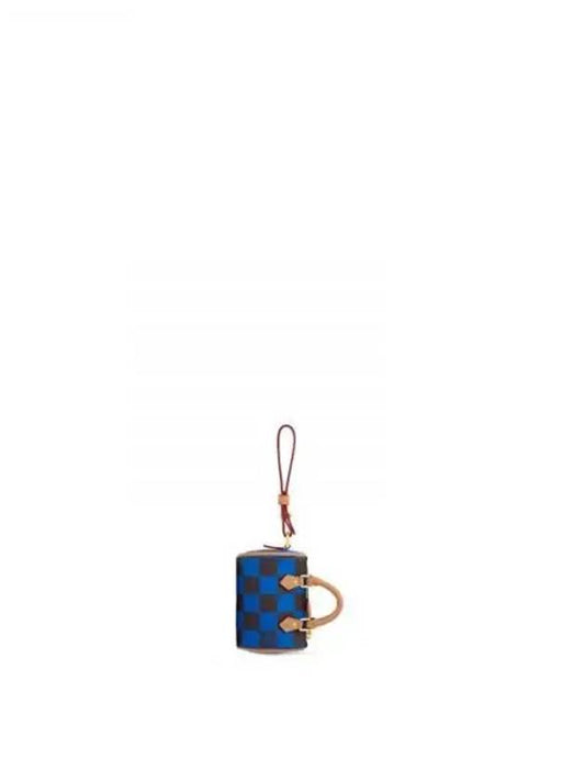 Damier Pop Mini Speedy Bag Charm Blue - LOUIS VUITTON - BALAAN 2