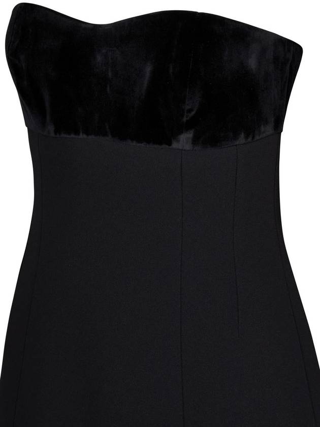 Tranny velvet short dress black - MAX MARA - BALAAN 4