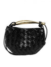 Sardin Intrecciato Mini Tote Bag Black - BOTTEGA VENETA - BALAAN 3