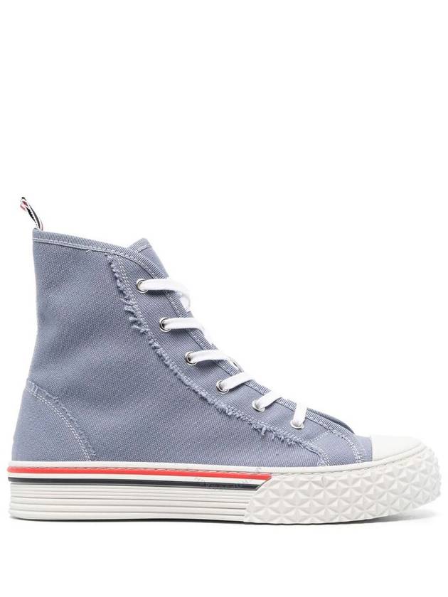 Women's RWB Striped High Top Sneakers Blue - THOM BROWNE - BALAAN 2