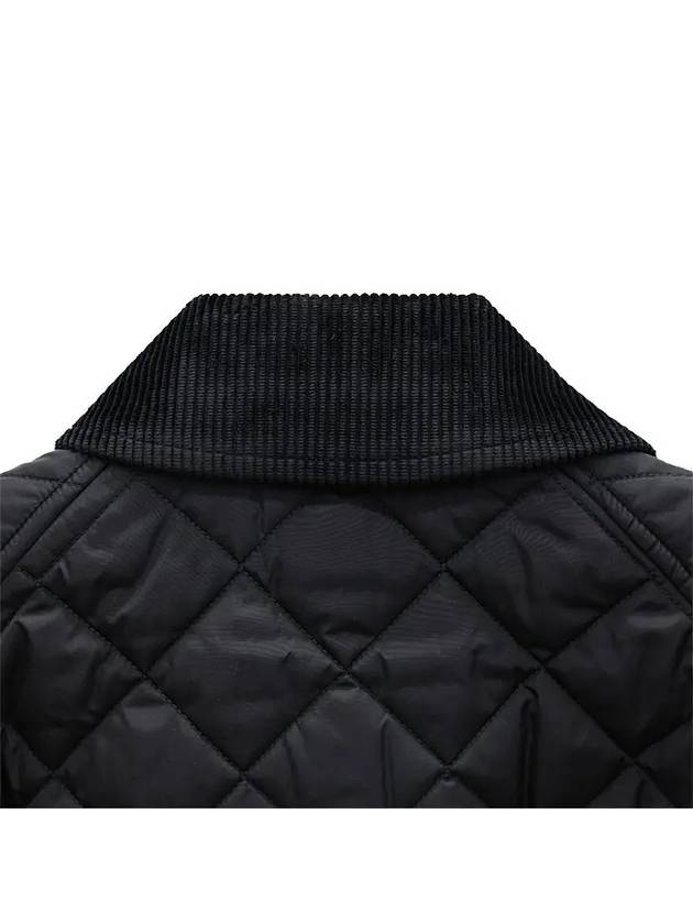 Diamond Quilted Nylon Jacket Black - BURBERRY - BALAAN 8