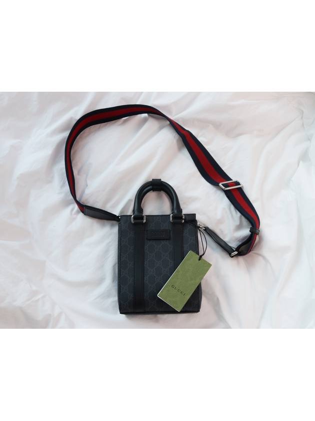 GG Supreme Mini Tote Bag Black - GUCCI - BALAAN 11