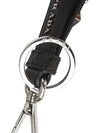 Saffiano Leather Key Holder Black - PRADA - BALAAN 9