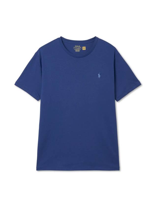 Custom Slim Crew Neck Short Sleeve T-Shirt Blue - POLO RALPH LAUREN - BALAAN 1