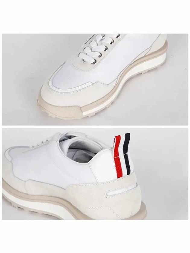 Eco Nylon Alumni Low Top Sneakers White - THOM BROWNE - BALAAN 6