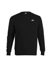 Club Fleece Crew Sweatshirt Black - NIKE - BALAAN 1