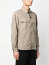 Taylon L Lens Shirt Zip Up Jacket Beige - CP COMPANY - BALAAN 4