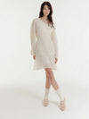 CRINKLE MINI DRESS WHITE - CLAIR DE SAGE - BALAAN 3