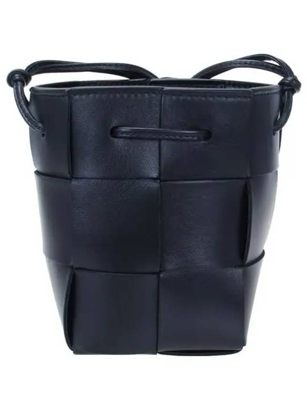 Intrecciato Cassette Small Bucket Bag Black - BOTTEGA VENETA - BALAAN 4