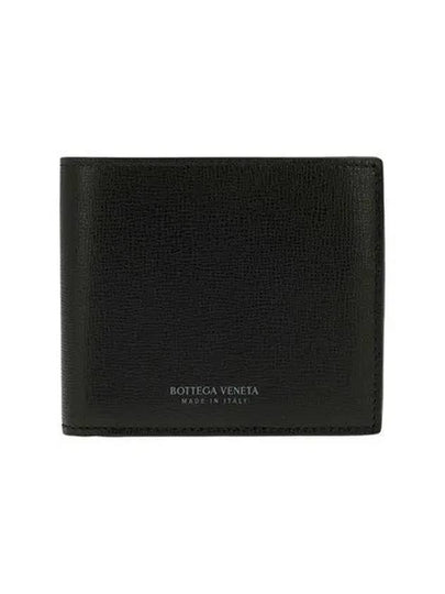 Logo Leather Half Wallet Black - BOTTEGA VENETA - BALAAN 2